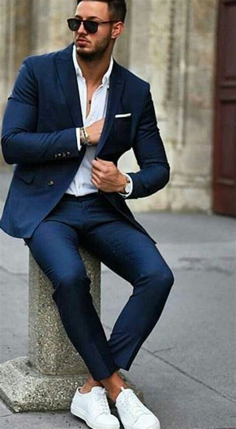 style suits with sneakers.